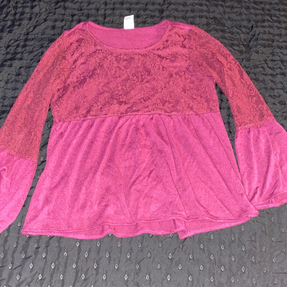 maroon long sleeve